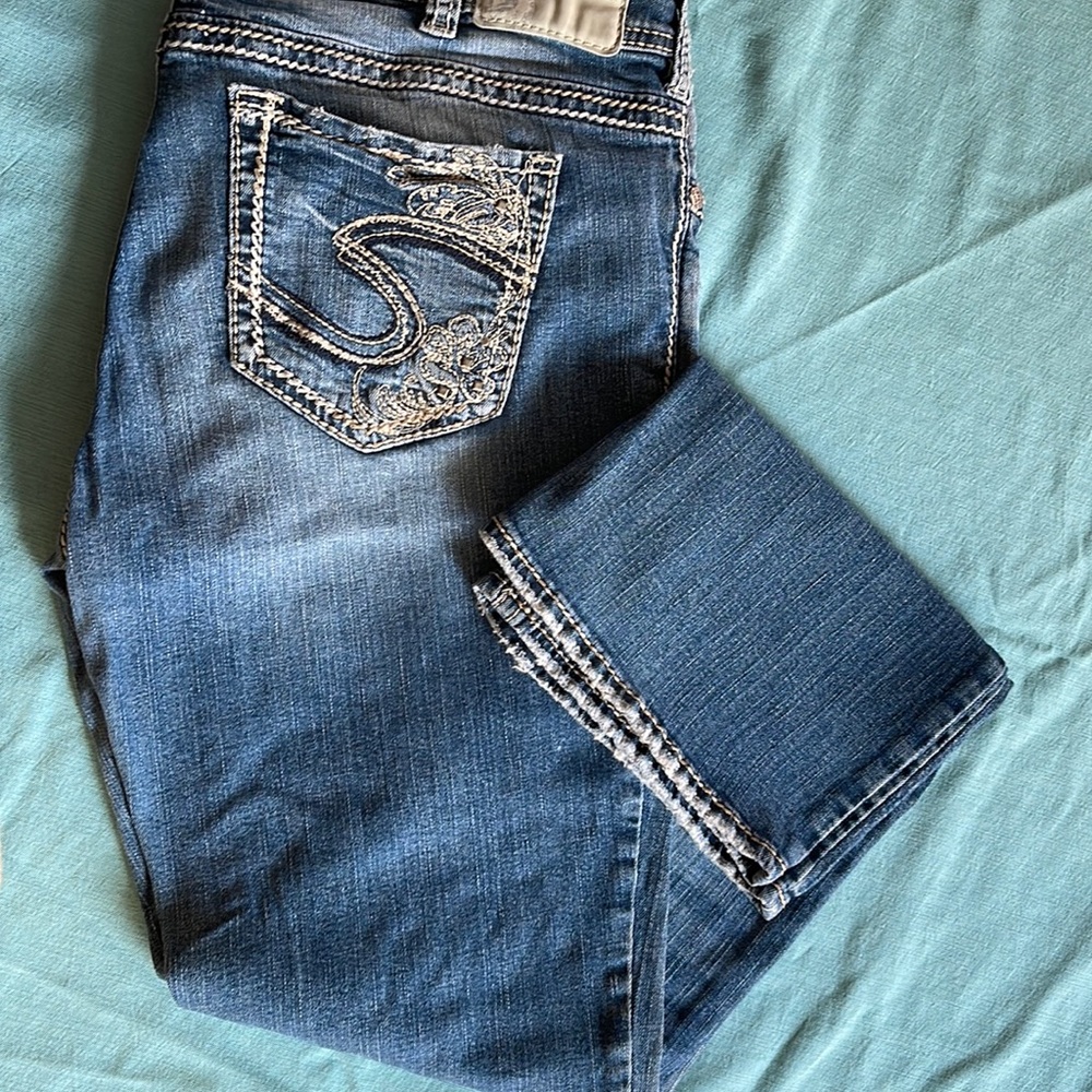 Distressed Silver Jeans 16/33